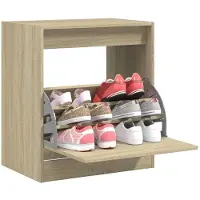 vidaXL Schoenenkast 60x42x69 cm bewerkt hout sonoma eikenkleurig