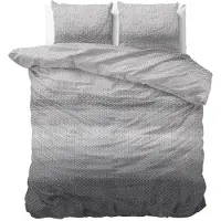 Dreamhouse Dekbedovertrek Tamar Grey Flanel-240 x 200 / 220 cm | Lits-Jumeaux