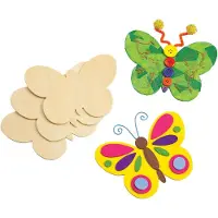 Colorations - versier je eigen houten vlinders, set van 12