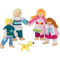 Goki Buigpopjes - Familie Susibelle - 5 Popjes - Hout - 3 Jaar