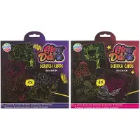 PADU Kras kaartjes glow in the dark Hobbypakket
