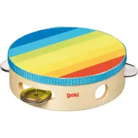 Goki Speelgoedinstrument - Tamboerijn - Met Schellen - Hout - 3 Jaar
