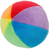 Goki Fluwelen Bal Met Ratel 10cm