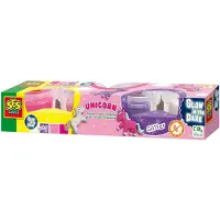 SES Creative - Unicorn Klei - 4x90g - Vegan en Glutenvrij - Herbruikbaar - Uitwasbaar (4 stuks)