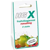Hg HGX Fruitvliegjesval Navulling - 2 stuks
