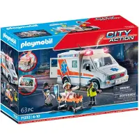Playmobil Ambulance, voertuig, geschikt voor kinderen vanaf 4 jaar, AAA, meerkleurig