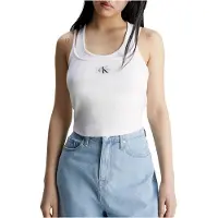 Calvin Klein Jeans Luxe geribbelde top voor dames van Calvin Klein