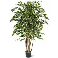 Maxifleur Kunstplanten Ficus Exotica deluxe kunstplant 125cm - bont