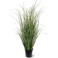 Maxifleur Kunstplanten Kunst Rietgras plant 80cm - groen/crème