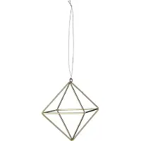 Bloomingville Gouden kerstversiering kubus -
