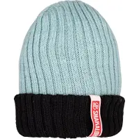 Shakaloha Gebreide Wollen Muts Heren & Dames Beanie Hat van merino wol zonder voering - Borax Beanie MrnRv ChocoSnw Unisex - One Size Wintermuts