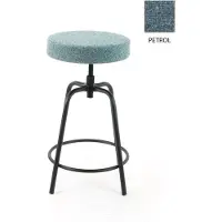 Workliving Barkruk Laag Rond - Society Boucle Mustard