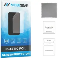 Mobigear Screenprotector geschikt voor Google Pixel 8a | Screenprotector Folie - Case Friendly (3-Pack)