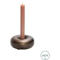 Vase the World Kandelaar Batavo | bronze | Metaal | Ø13 x H3 cm