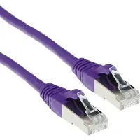 ACT FB2305 LSZH SFTP CAT6A Patchkabel Snagless Paars - 5 meter