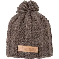 Shakaloha Gebreide Wollen Muts Heren & Dames Beanie Hat van schapenwol met polyester fleece voering - Bint Beanie LBrown Unisex - One Size Wintermuts