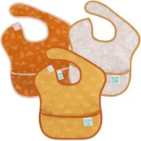 BUMKINS - SuperBib Baby Slab (3 stuks) - Desert Boho (Grounded, Sunshine, Wander) (6-24 maanden)