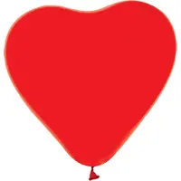 We Fiesta 6 hartvormige Ballonnen 12″ Rood - Thema Feest Party Ballon Liefde