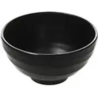 Tognana - Kom - Cadeau tip - Rond - Melamine - Zwart - Schaaltje - Rijstkom - 11CM - 25CL - Set à 6 stuks