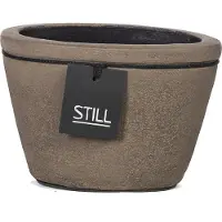 Still - Vaas Ovaal - Lijn - Dark - Bruin - 23 x 14 cm