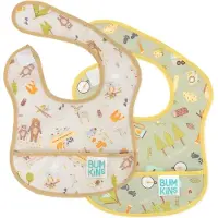 BUMKINS - Starter Bib | Baby Slab (2 stuks) - Camp Friends & Camp Gear (3-9 maanden)