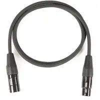 LightmaXX Ultra Series 3-Pin DMX Cable 1m (Black) - DMX-kabel