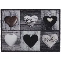 MD-ENTREE MD Entree - Deurmat - Schoonloopmat - Ambiance - Love Hearts - 50 x 70 cm