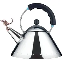 Alessi Tea Rex fluitketel 2 liter rvs zwart