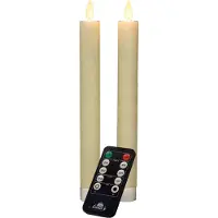 Anna's Collection LED Dinerkaars Crème D 2,5 H 23 Cm 2 Stuks
