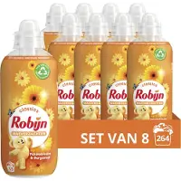 Robijn Classics Wasverzachter - Passiebloem & Bergamot - bevat 95% biologisch afbreekbare ingrediënten - 8 x 33 wasbeurten