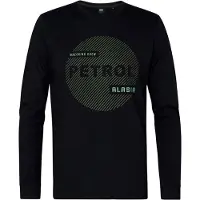 Petrol Industries Shirt groen / zwart / wit