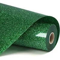 Loklik Heat Transfer Vinyl Glitter - Green - 30.5 x 90 cm