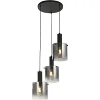 Searchlight Hanglamp Sweden 3-lichts 150cm Multi-Drop Smoked