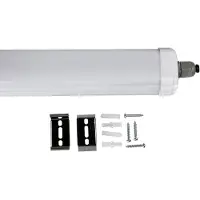V-TAC 12-pack LED Armatuur - IP65 Waterdicht - 150 cm - 48W - 5760lm - 6500K Daglicht wit - Koppelbaar