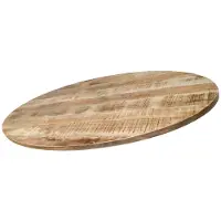 Gister&Vandaag Mangohout Tafelblad Ovaal 180 cm tot 260cm, Ovaal, Tafelblad mangohout ovaal 180 cm x ± 95 cm