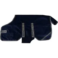 Bucas Veulendeken Turnout 50gr Donkerblauw-zilver - One size