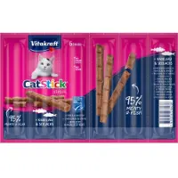 Vitakraft Catstick Classic met kabeljauw & koolvis kattensnack 10 x 6 sticks