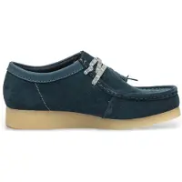 Clarks Heren Premium Evo Wallabee Schoenen Navy