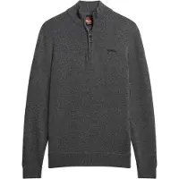 Superdry Trui 'Essential' donkergrijs