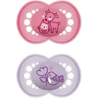 Mam Fopspeen Original Pure Siliconen 16+ Maanden Pink & Lilac | 2 stuks