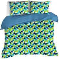 De Witte Lietaer Dekbedovertrek Whimsy Blue Blizzard Percal-260 x 200 / 220 / 240 cm | Extra Breed
