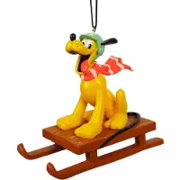Disney 3D Ornament Pluto Sled 11x5x10 cm kerstornament