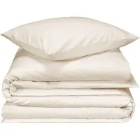 De Witte Lietaer Dekbedovertrek Laura Soft White Flanel-140 x 200 / 220 cm | 1-Persoons