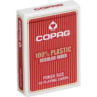 Cartamundi Copag Regular speelkaarten rood 55 stuks