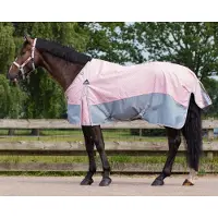 QHP Regendeken met fleece 0gr Turnout Collection - maat 165/215 - primrose
