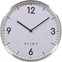 OEM Retro wandklok, 30 cm diameter, geborsteld staal