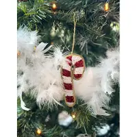 HEM Kerstzuurstok Kerstbal – Kersthanger 12 cm – Candy Cane Ornament – Rood & Wit – Kerstdecoratie voor in de Kerstboom
