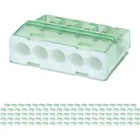 BES LED Lasklem - Vintex - 5 Polig - 0.2-2.5 mm2 - Wit - 100 Stuks