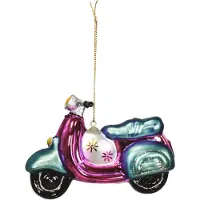 House Vitamin Xmas hanger scooter glass 11,5x5x8cm
