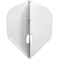 L-Style Champagne Flight L3 Shape Solid White - Dart Flights